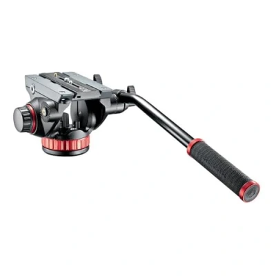 Afbeelding van Manfrotto Video Head with Flat Base and Fixed Lever, for Compact Cameras DSLR Cameras, Filming, Videography, Content Creation, Vlogging, Live Streaming