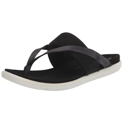 Afbeelding van ECCO Simpil platte sandalen voor dames, Totaal Zwart, 43 EU