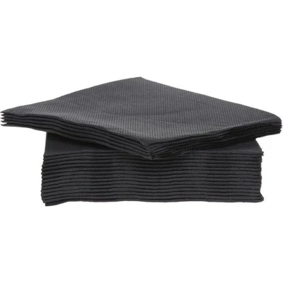 Afbeelding van Cosy &amp; Trendy Servetten Zwart 25 x cm 40 Stuks