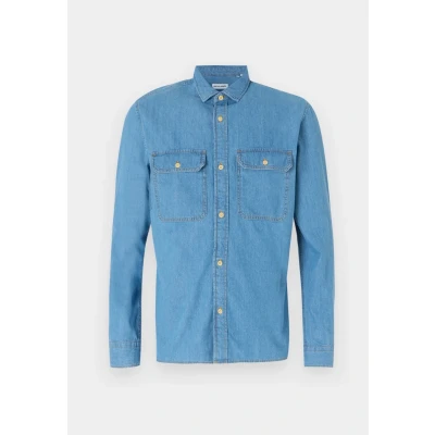 Afbeelding van JJETRAVIS Shirt LS NOOS, blauw (light blue denim), XS