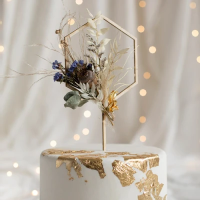 Afbeelding van Partydeco Taarttopper hexacon