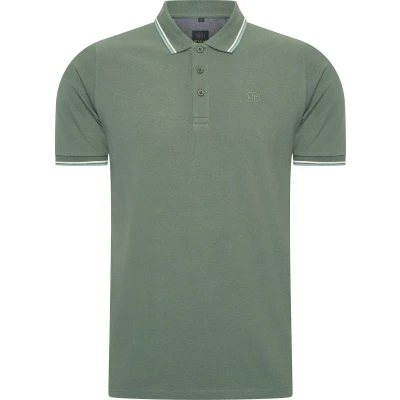 Afbeelding van Mario Russo Polo Shirt Edward heren Poloshirts Katoen 3XL Eend Groen