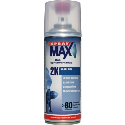 Afbeelding van SprayMax 2K Blanke Lak Spuitbus Hoogglans 400ml Krasvast en Chemisch Bestendig
