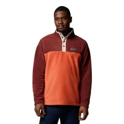 Afbeelding van Columbia Men&#039;s Steens Mountain Half Snap 2, Fleece Pull Over, Tuscan/Spice, S