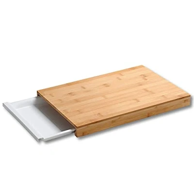 Afbeelding van Bamboe snijplank met uitschuifbare lade, 34 x 24 cm, Kesper