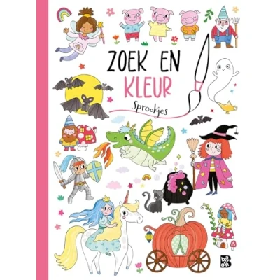 Afbeelding van Uitgeverij ballon zoek en kleurboek sprookjes