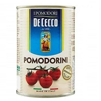 Afbeelding van 48x De Cecco Pomodorini kersentomaten, tomaten, saus uit Italië, doos 400g
