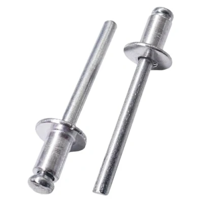 Afbeelding van SKIR&#039;CO (15 stuks) Aluminium blindklinknagels 6,0 x 12 mm, stalen doorn, popklinknagels, koepelkop, DIN 7337 klinknagels