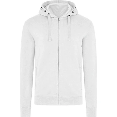 Afbeelding van Men&#039;s Hooded Jacket &#039;Premium&#039; met ritssluiting White 6XL