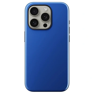 Afbeelding van Apple iPhone 15 Pro MagSafe Hoesje Kunststof Nomad Backcover/Hardcase Blauw Telefoonhoesje Shockproof/Valbescherming