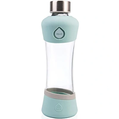 Afbeelding van Waterfles Groen Mint 550 Ml Glas Equa Active 7,7 X 24 Cm