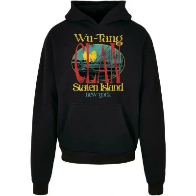 Afbeelding van Upscale by Mister Tee WU TANG Staten Island Heavy Hoodie, Heren, Maat: XL, Black