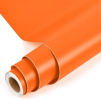 Afbeelding van Prime vinyl zelfklevende vinylfolie plotter 30 cm x 305 mat oranje permanente plotterfolie rollen achterkant voor Silhouette Cameo, meeste snijmachines