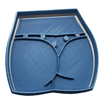 Afbeelding van cuticuter gelegenheden Arsch uitsteekvorm, blauw, 8 x 7 1,5 cm
