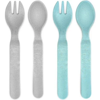 Afbeelding van Baby bestek van Reer blauw grijs 2 stuks