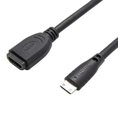 Afbeelding van Value 12.99.3120 HDMI kabel Verlengkabel mini C stekker, A bus 0.15 m Zwart