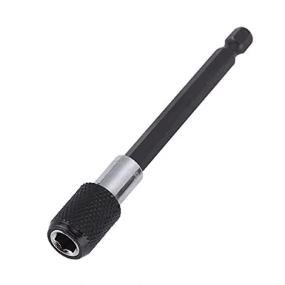 Afbeelding van 1 x bithouder, 1/4 inch, magnetisch, schroevendraaier, verlengstuk, zeskantschacht, 60/100/150 mm (100 zwart)
