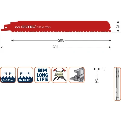 Afbeelding van Reciprozaagblad Rc430 / S1126chf (Vpe 5)