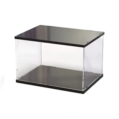 Afbeelding van JINFEUGE Acryl Clear Display Case Box, Stofdichte Bescherming Showcase Kubus Verzamelobjecten Showbox/35X25X25Cm