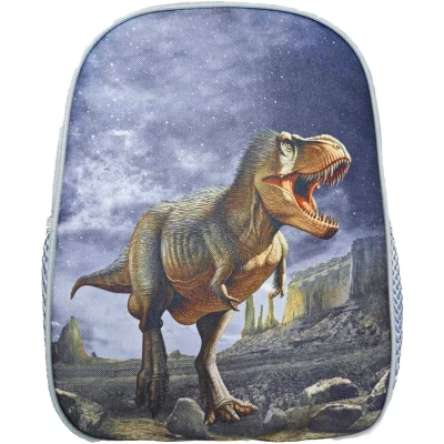 Afbeelding van School rugzak rugtas Dino kind peuter Donker blauw Tas Dinosaurus Goede kwaliteit!