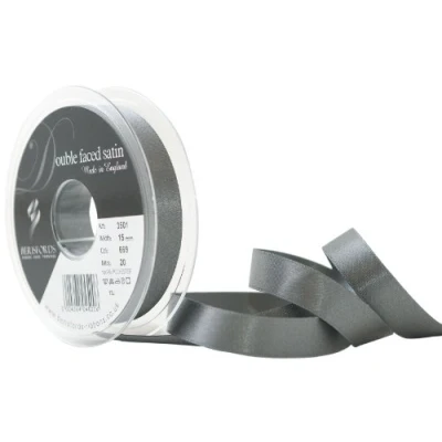 Afbeelding van Satijnlint Smoked Grey 15 mm