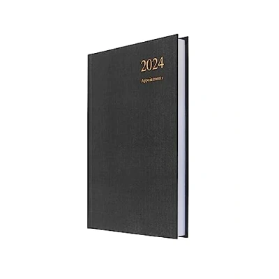 Afbeelding van Collins Essential A5 dagboek 2024 Dagplanner met afspraken milieuvriendelijk gerecycled papier en volledig recyclebaar pagina per dag Business Academische persoonlijke planner