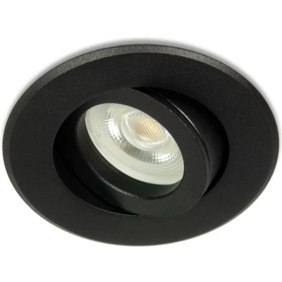 Afbeelding van LED Midi inbouwspot Alex Rond Zwart Warm Wit Dimbaar 3.6W Star Trading