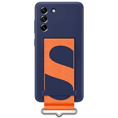 Afbeelding van Samsung Galaxy S21 FE Hoesje Siliconen en TPU (zacht) Backcover/Softcase Donkerblauw Telefoonhoesje