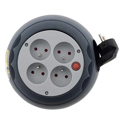 Afbeelding van Binnenlandse haspel 3 meter 4 stopcontacten 16 A Zenitech