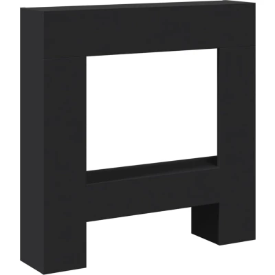 Afbeelding van vidaXL Haardombouw 81x18x82 cm bewerkt hout zwart