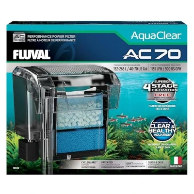 Afbeelding van Fluval Aquarium rugzakfilter AquaClear AC70, 1135 LPH