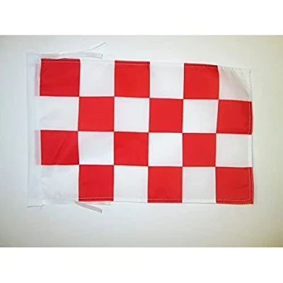 Afbeelding van Provincie Noord Brabant Vlag 45x30 cm koorden Brabantse KLEINE vlaggen 30 x 45 Banier 18x12 in Hoge kwaliteit AZ FLAG