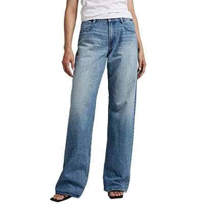 Afbeelding van G Star Judee Relaxed fit jeans, Dames, Maat: 31x32, Sun faded air force blue