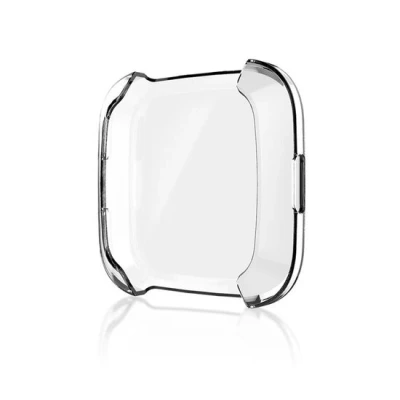Afbeelding van Fitbit Versa 1 soft TPU case (volledig beschermd) Transparant