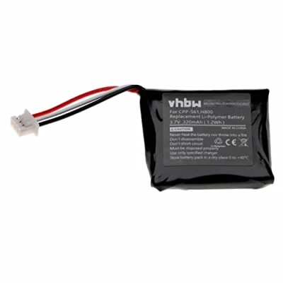 Afbeelding van vhbw Accu compatibel met Logitech H800 draadloze headset hoofdtelefoon (320mAh, 3,7V, Li Polymeer)