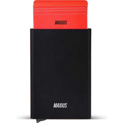 Afbeelding van Maxius Pasjeshouder tot en met 8 pasjes ANTI Skim Aluminium creditcardhouder 100% RFID Zwart