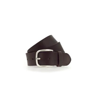 Afbeelding van MUSTANG Leren riem Classic Women Leather Belt W75 Darkbrown bruine