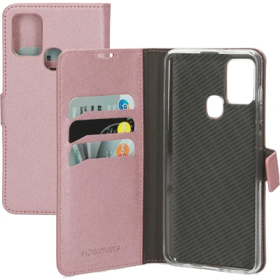 Afbeelding van Mobiparts Saffiano Wallet Case Samsung Galaxy A21s (2020) Pink