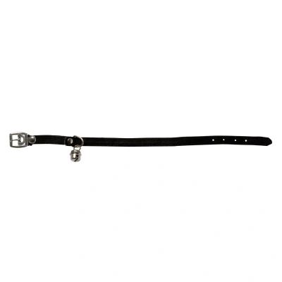 Afbeelding van Adori Kattenhalsband Suede Met Bel 30x1.0 cm Zwart