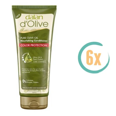 Afbeelding van Dalan d&#039;Olive Conditioner Color Protection 200 ml. Voordeelverpakking 6 stuks