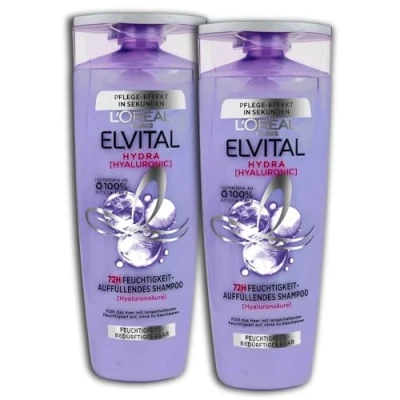 Afbeelding van Elvital Hydra Vochtvullende shampoo, 2 x 300 ml, set van stuks