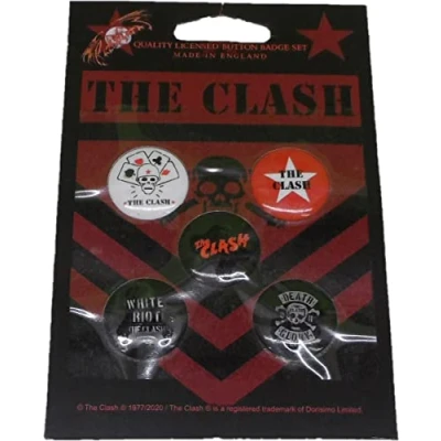Afbeelding van The Clash London Calling Badge/button Set van 5 Multicolours