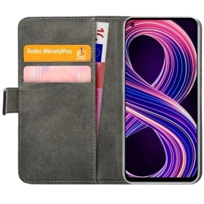 Afbeelding van Mobilize PU leer Book Case Zwart Realme 8 5G/Narzo 30 5G
