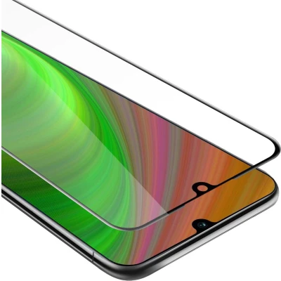 Afbeelding van Cadorabo Screenprotector geschikt voor Huawei NOVA 5 / PRO Volledig scherm pantserfolie Beschermfolie in TRANSPARANT met ZWART Gehard (Tempered) display beschermglas 9H hardheid 3D Touch