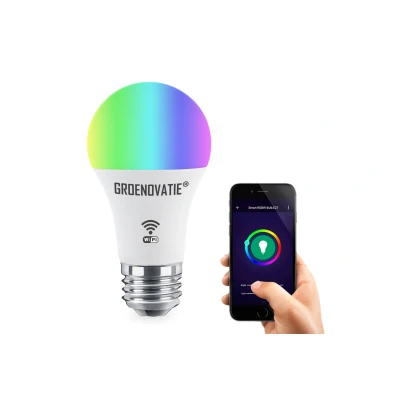 Afbeelding van E27 Wifi Smart LED Lamp 9W, TUYA, RGBW