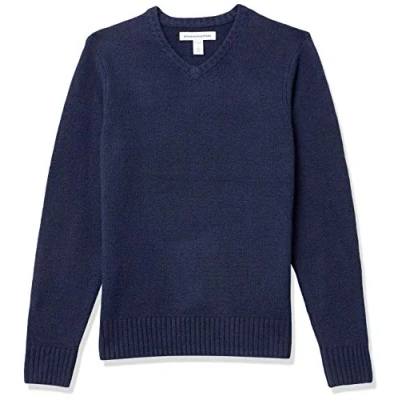 Afbeelding van Amazon Essentials Sweater met V hals voor heren, lange mouwen,marineblauw,3XL 4XL
