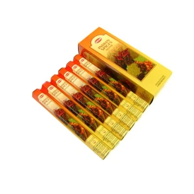 Afbeelding van Zoom 6 Pack 20 Gram Indiase Kruiden (timulerend) Doos van zes Stok Hex Buizen Wierook Handgerold In India