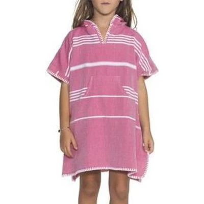 Afbeelding van Kids Zwemponcho Leyla Fuchsia van Lalay maat 2 3 jaar t/m 10 11