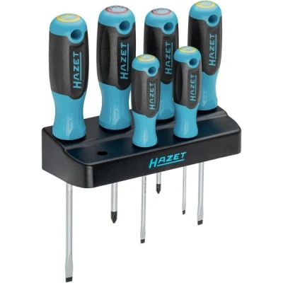 Afbeelding van HAZET Schroevendraaierset 811SH 1/7 · Kruiskop profiel PH, Sleufprofiel 7 delig PH1 PH2 0,5 x 3 1,2 6,5