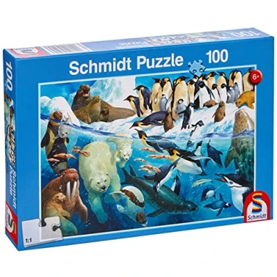 Afbeelding van Schmidt Spiele Puzzel 56295 Kinderpuzzel, dieren aan de poolcirkel, meerkleurig